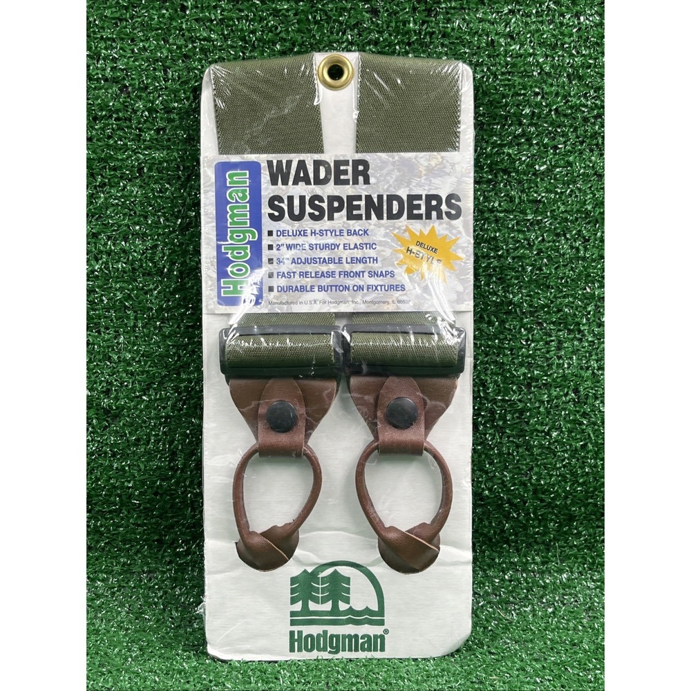 Hodgman Wader Suspenders 2 Inch 36 Adjustable Deluxe H-Style No 3452‎ New